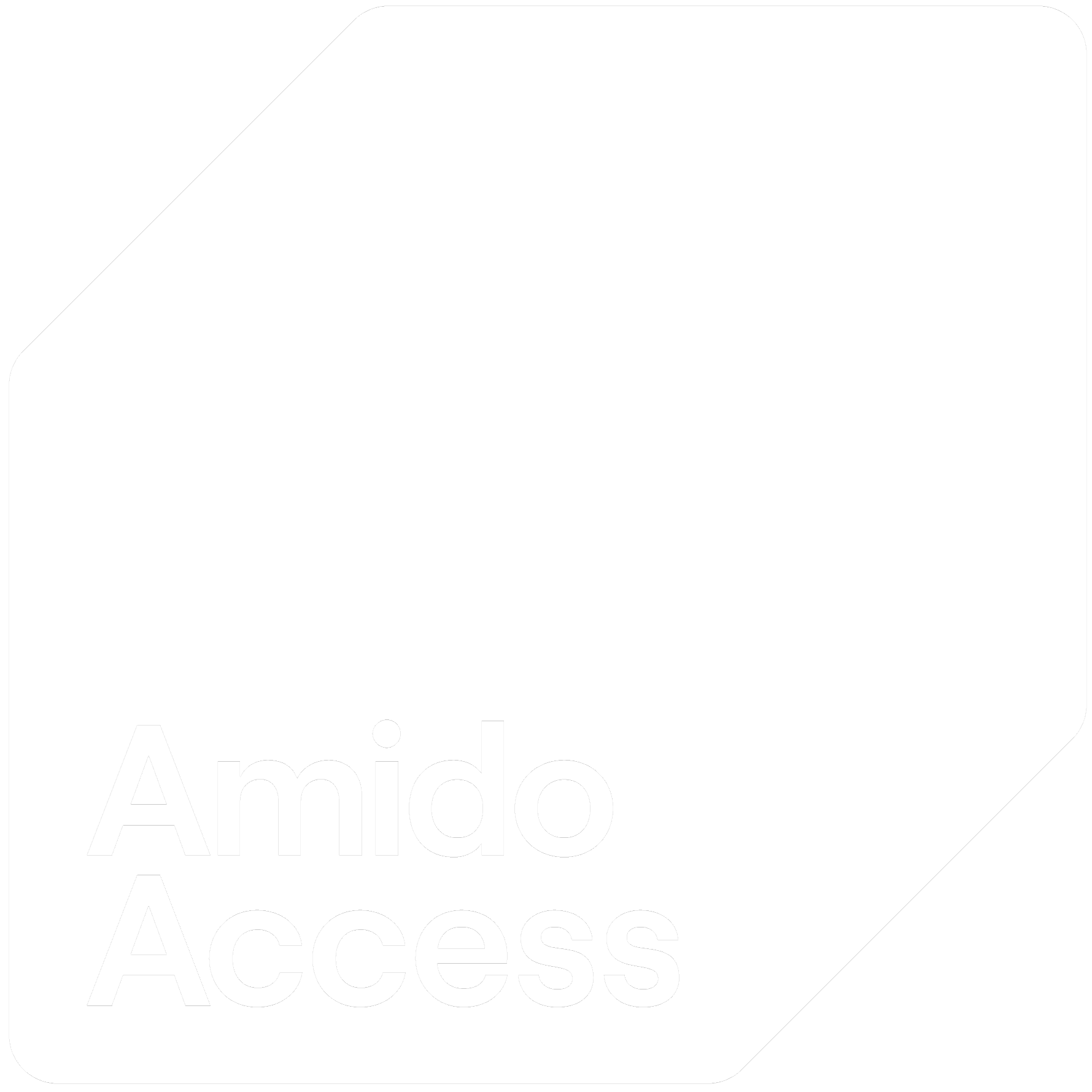 Amido Access Logo RGB White